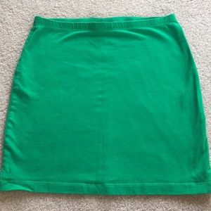 Green skirt